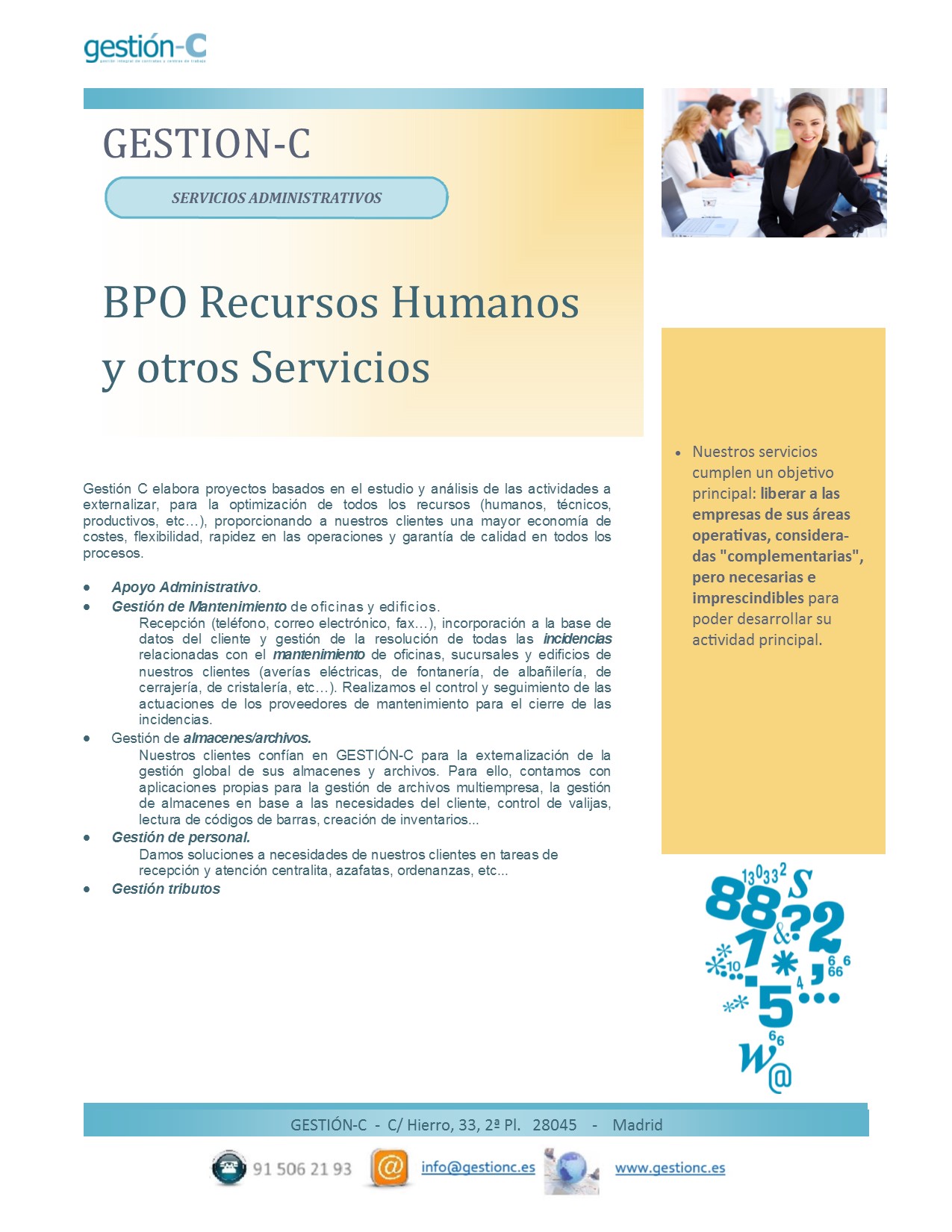 Ficha resumen BPO recursos humanos